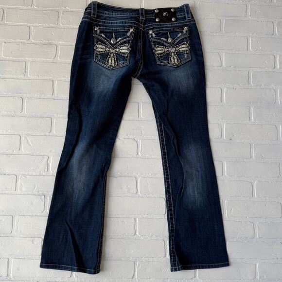 Miss Me Denim - Miss Me Signature Boot Cut Medium to Dark Wash Denim Jeans sz 29
